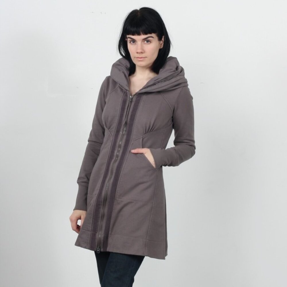 Prairie Underground Mid-Victorian Charcoal Grey Rain Hoodie | Size: Medium